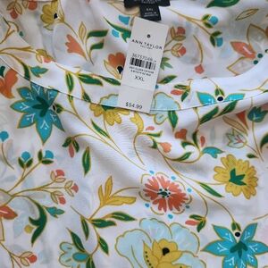 Ann Taylor Floral Blouse XXL